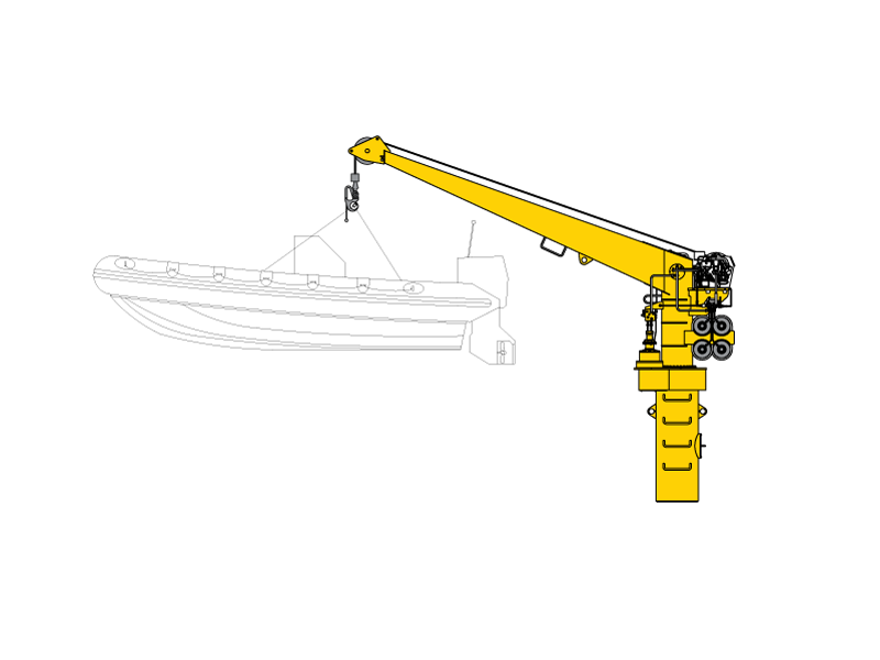 Davit Crane DSeries Davit Allied Marine Crane